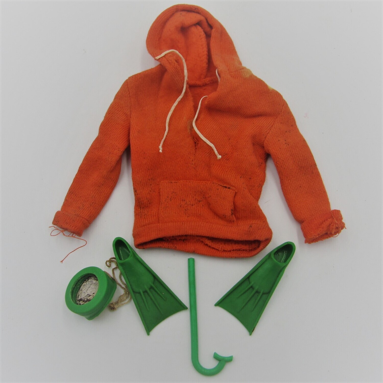 Vintage Barbie Ken doll Scuba set with hoodie - some marks