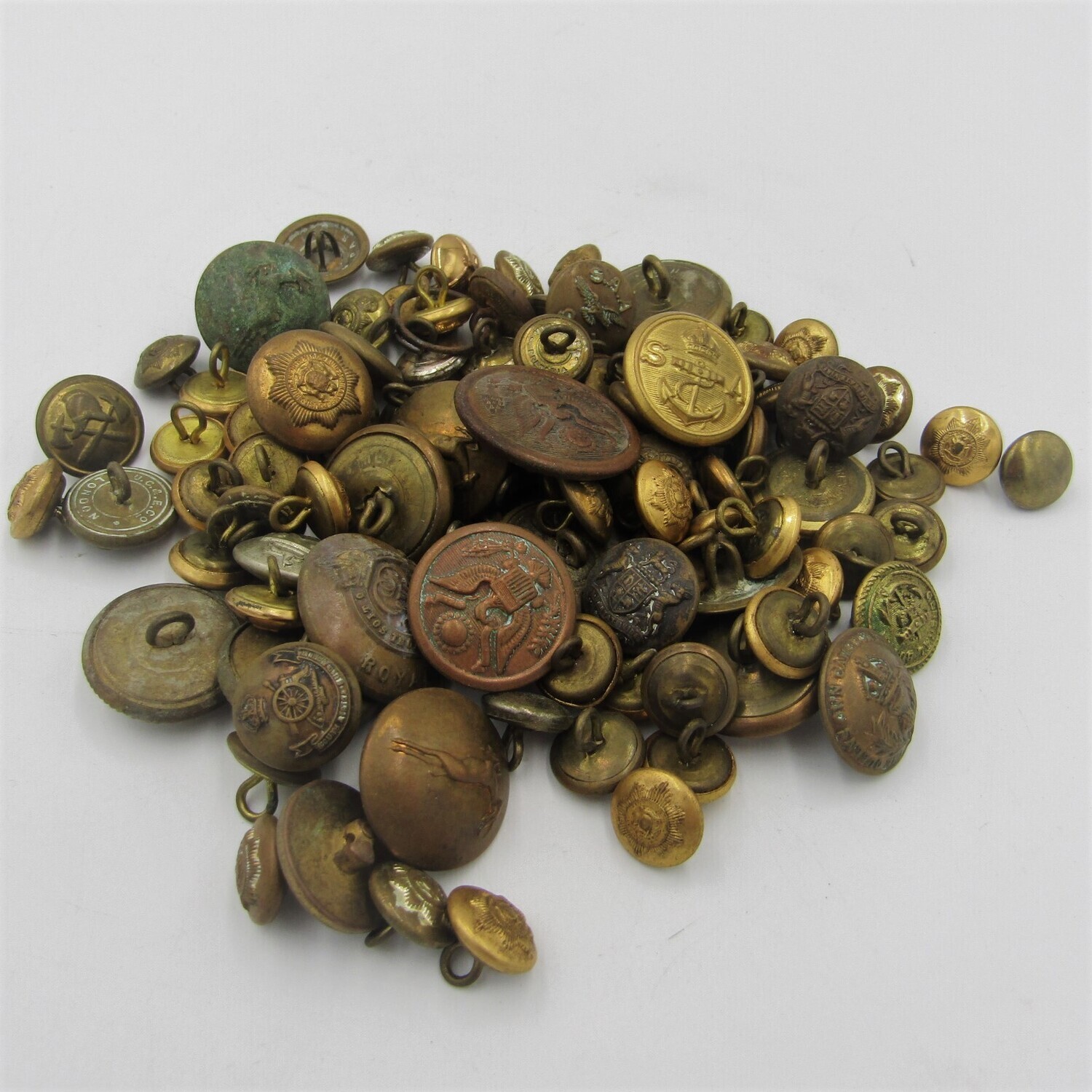 Large lot of Military and police buttons - some scarce ones