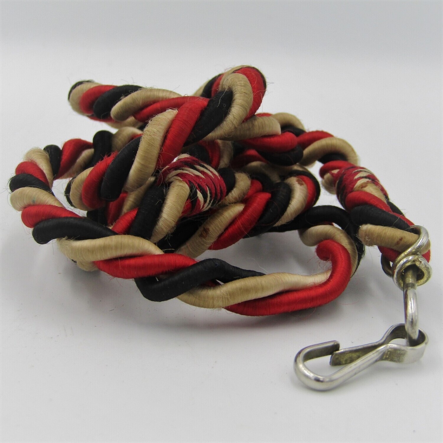 Vintage Military Lanyard - Red, white and black