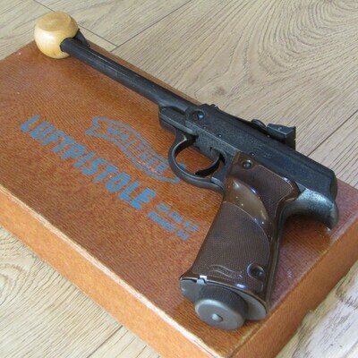 Vintage Walter LP model 53 air pistol in original box with tools - excellent condition