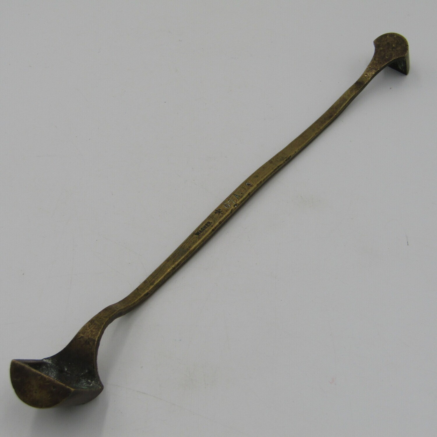 Antique Wagner brass measuring spoon - marked 67 A