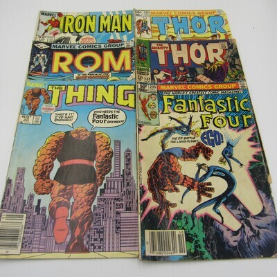 Lot of 6 Marvel comic books - 1980&#39;s various Titles