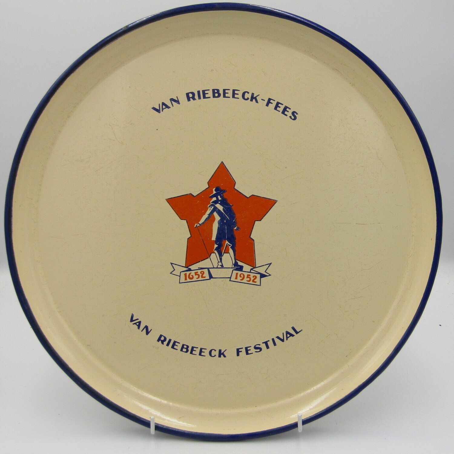 1652-1952 Van Riebeeck festival metal tray