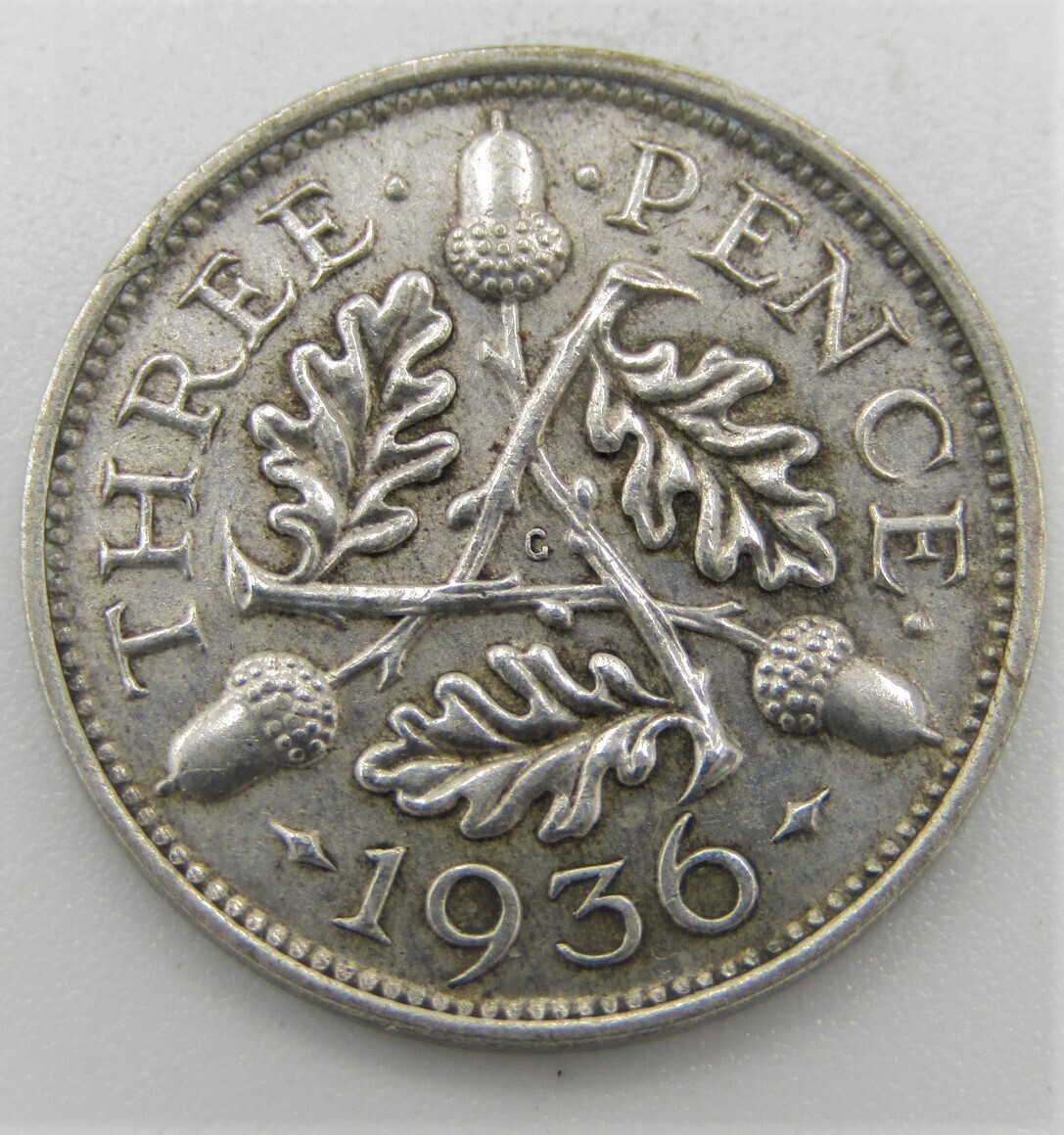 Great Britain 1936 three pence silver