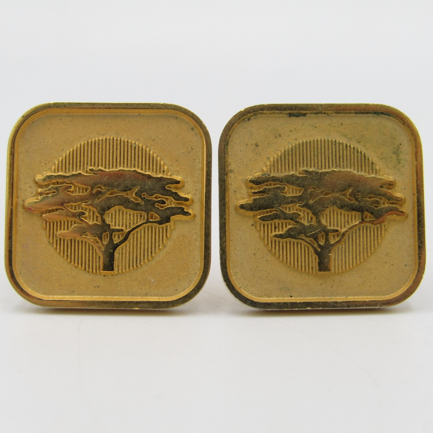 Pair of vintage First National Bank cufflinks