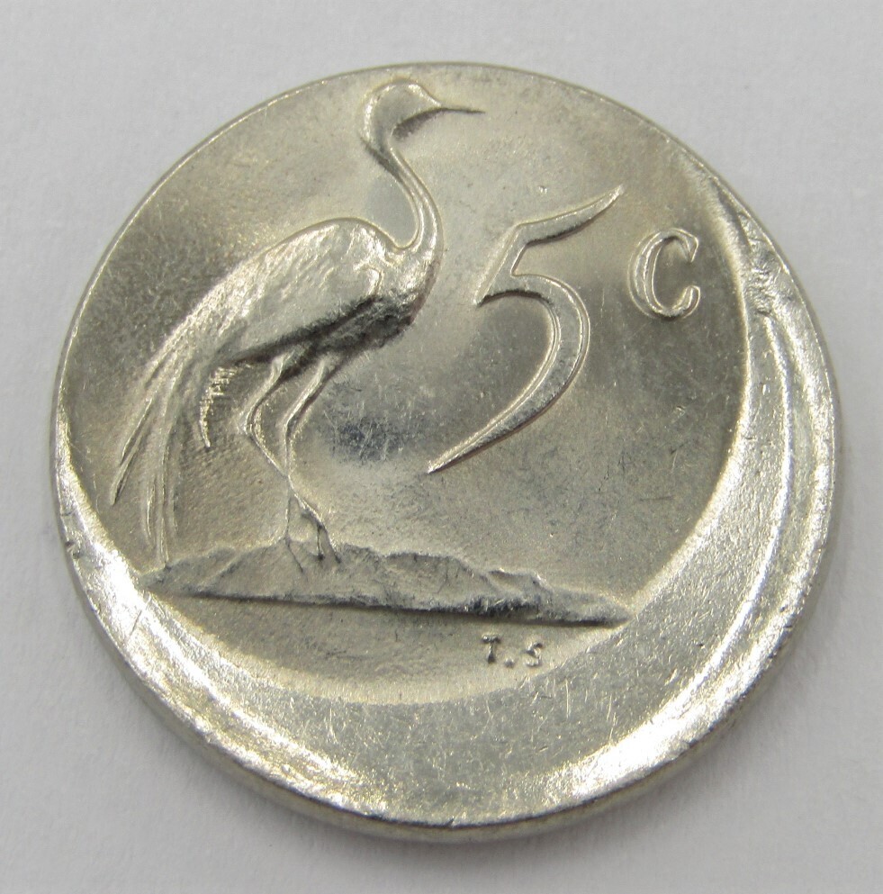 Error coin Totally misstruck 1969 Five cent