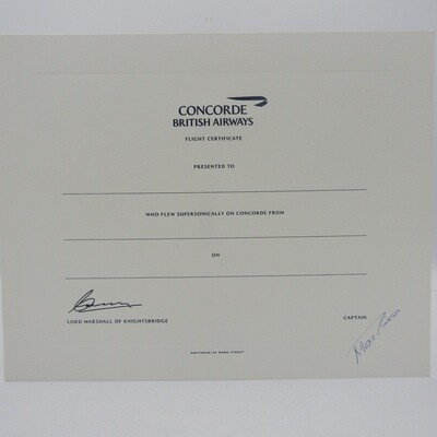 Original British Airways Concorde passenger stationery set with pen - still sealed
