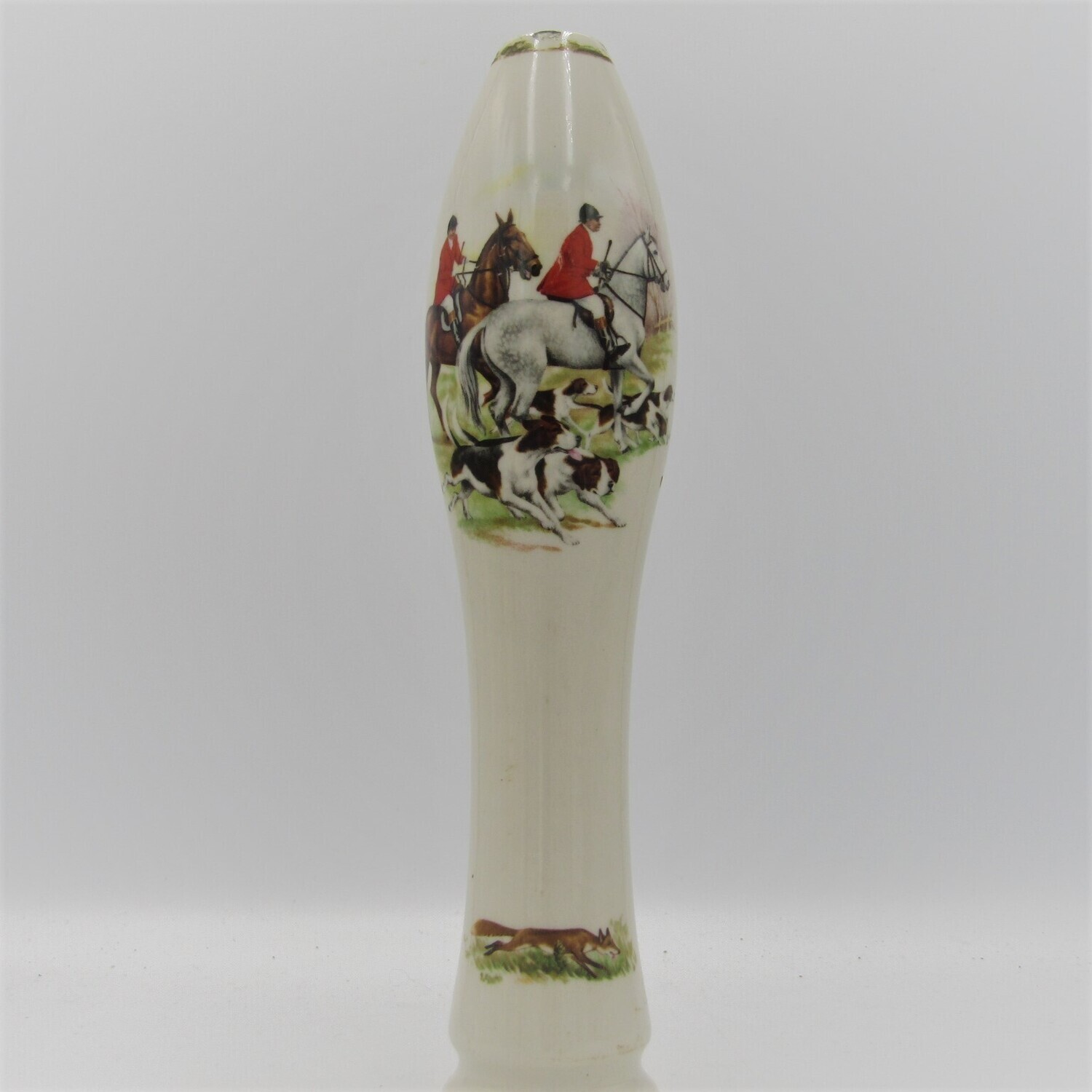 Vintage Fox hunting beer pull ceramic beer tap handle