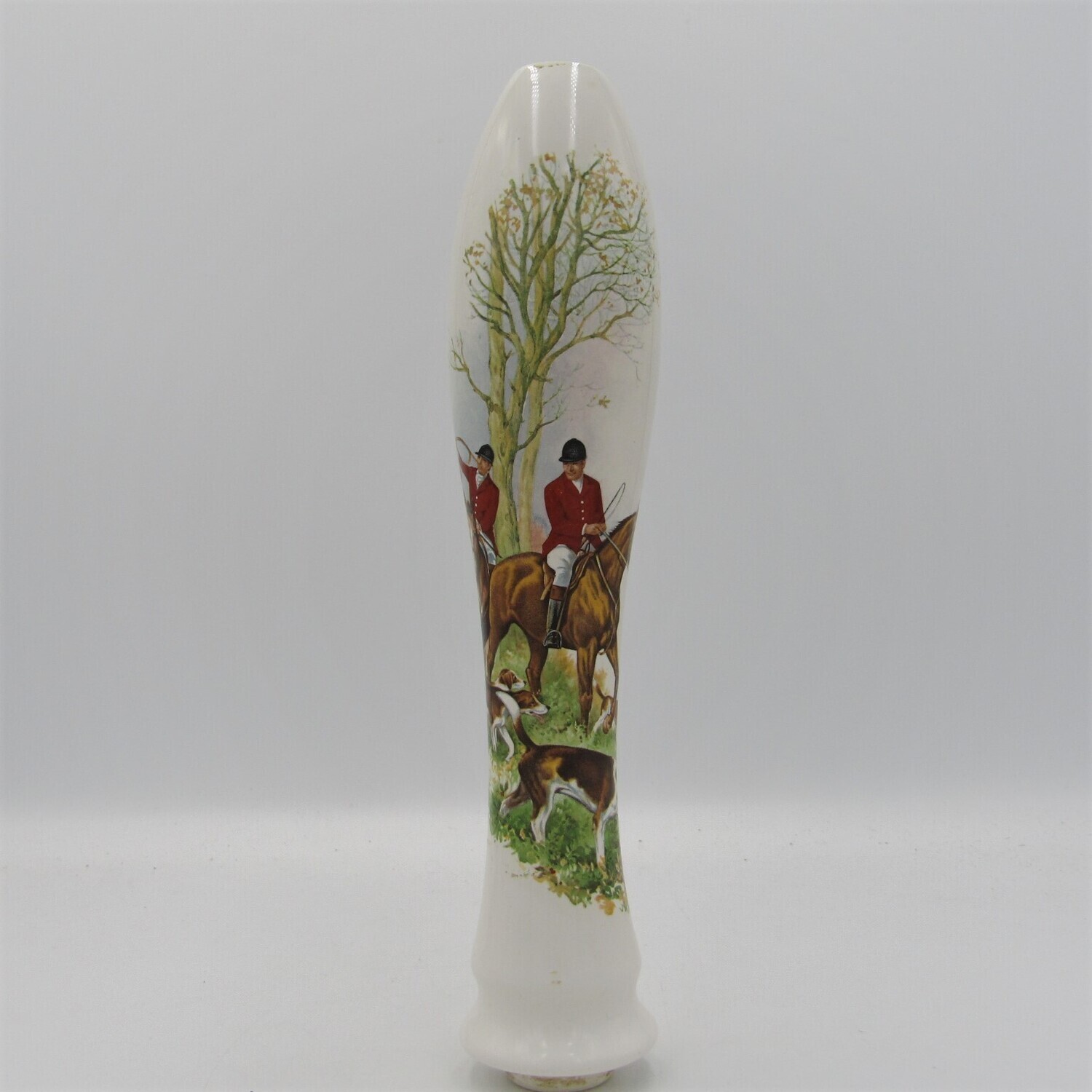 Vintage Fox hunting beer pull ceramic beer tap handle