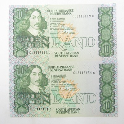 CL Stals first Issue lot of 12 x R10 notes in sequence