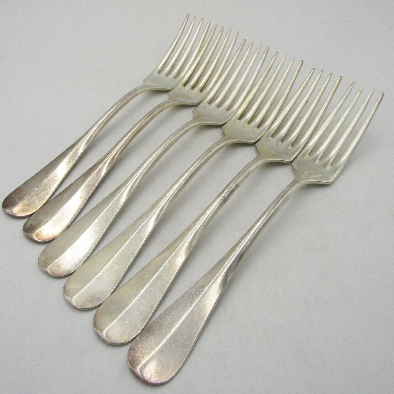 Set of 6 BMA 90/45 silverplated forks