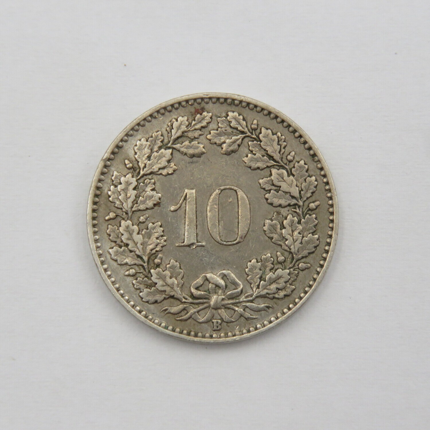 Switzerland 1952 Ten rapper (error on 2 of 1952)