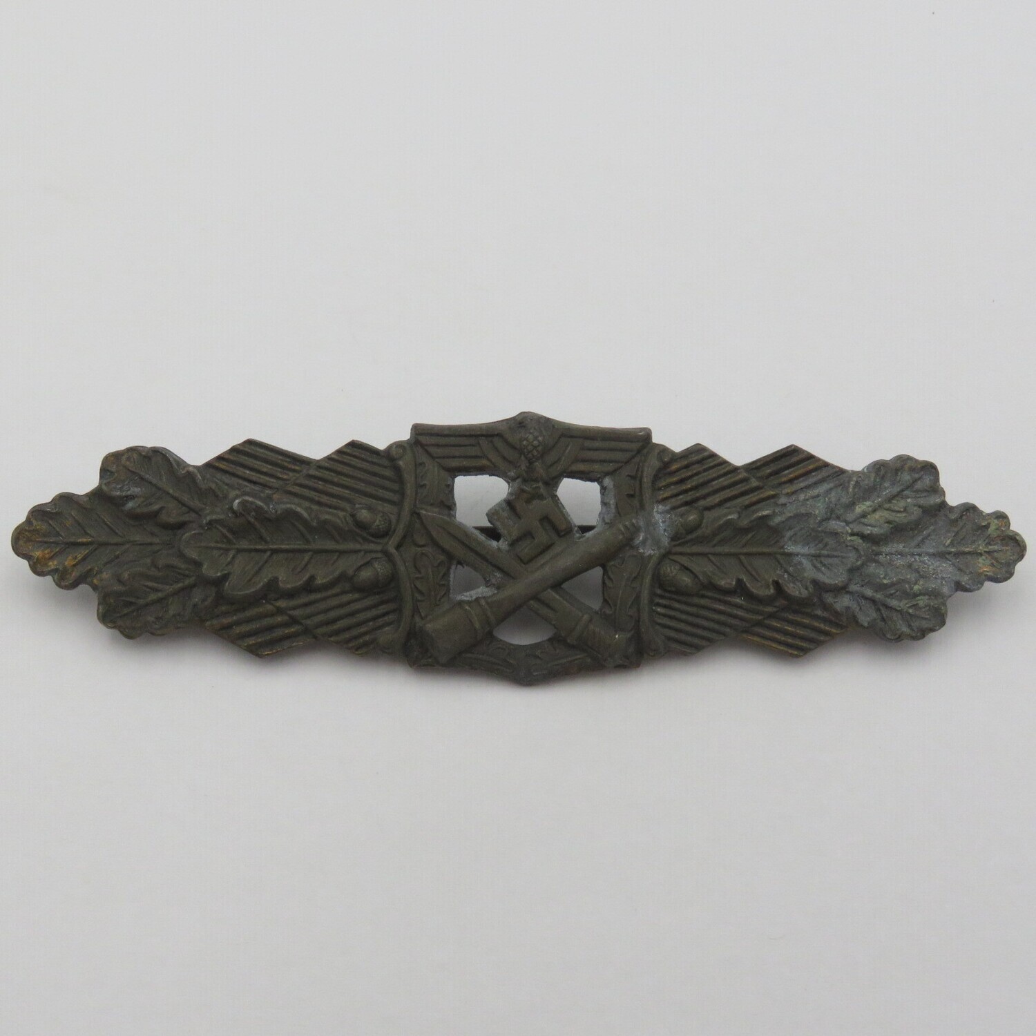 Third reich Nazi close combat clasp backplate missing - bronze