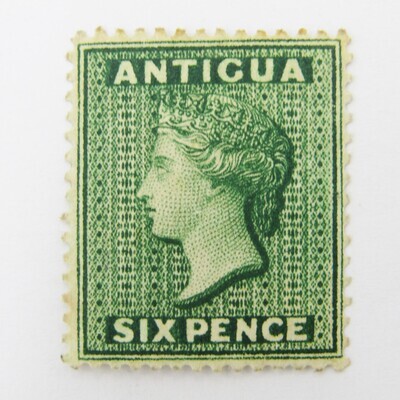 Antigua sixpence mint hinged SG29
