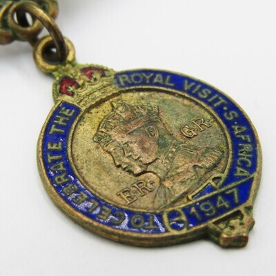 1947 Royal Visit to South Africa miniature breast medal - rarely seen