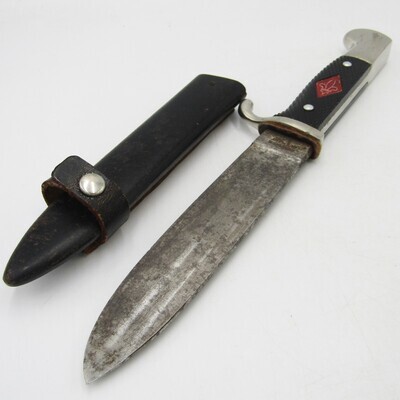 Later example of Hitler Youth knife - post war - with boy scout emblem
