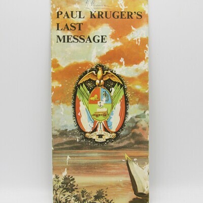 Paul Kruger&#39;s last message - To General Louis Botha - moth damage