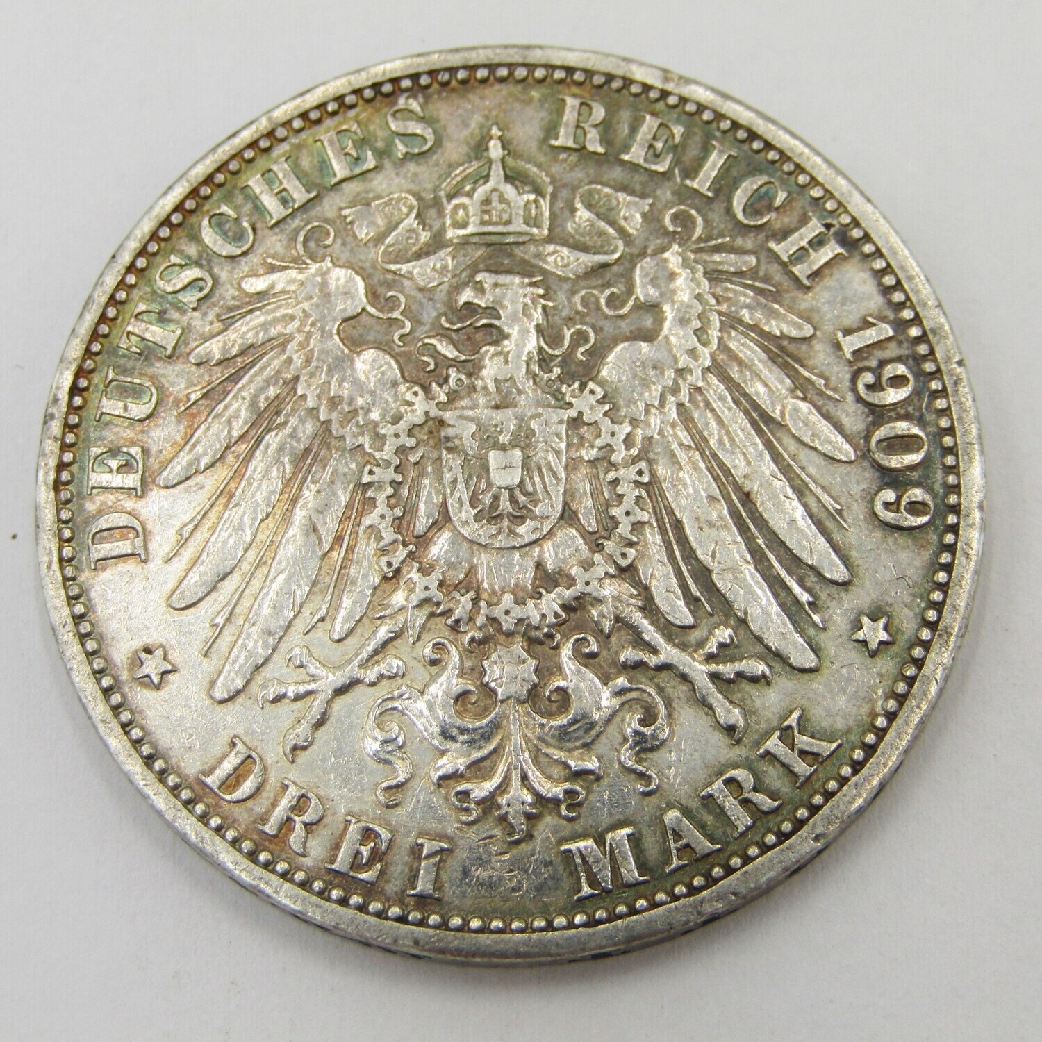 German Reich 1909 Drei Mark G - Baden XF