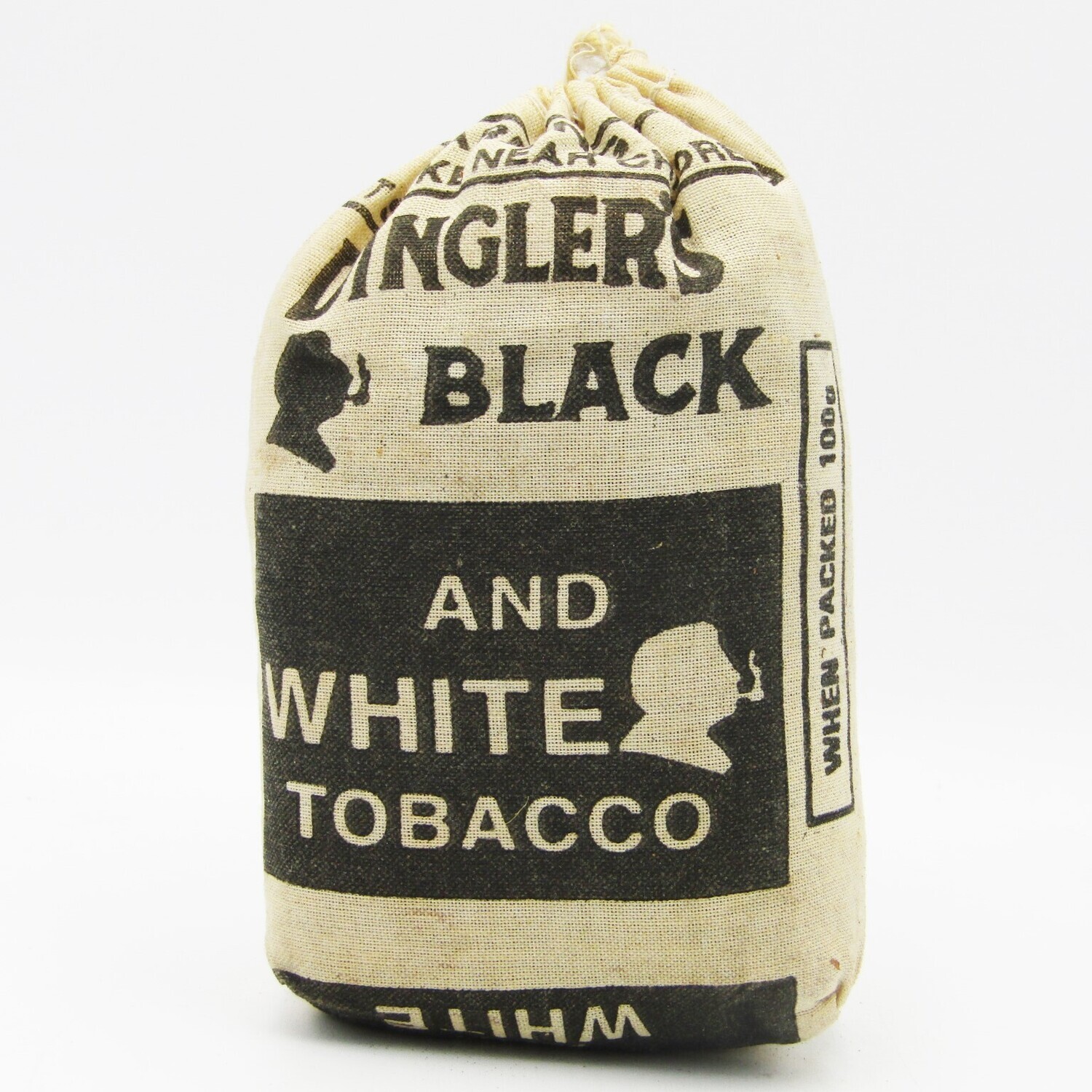 Vintage Dingler's Black and White tobocco pouch - still full
