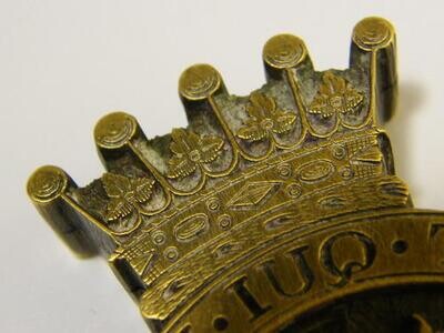 Antique original brass seal of Lord Anthony Ashley-Cooper - 7th Earl of Shaftesbury