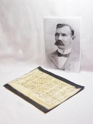 Ephemera - Post Boer War Letter Handwritten by David Sparks to Joseph Chamberlain