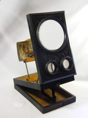 Victorian table top Parlor Graphoscope / stereoscope viewer - excellent condition