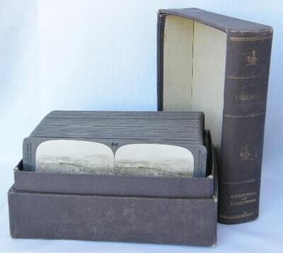 Set of 83 Palestine stereoviews in book form - Underwood and Underwood