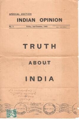 Special edition Indian opinion of 2 Oct 1942 - Truth about India