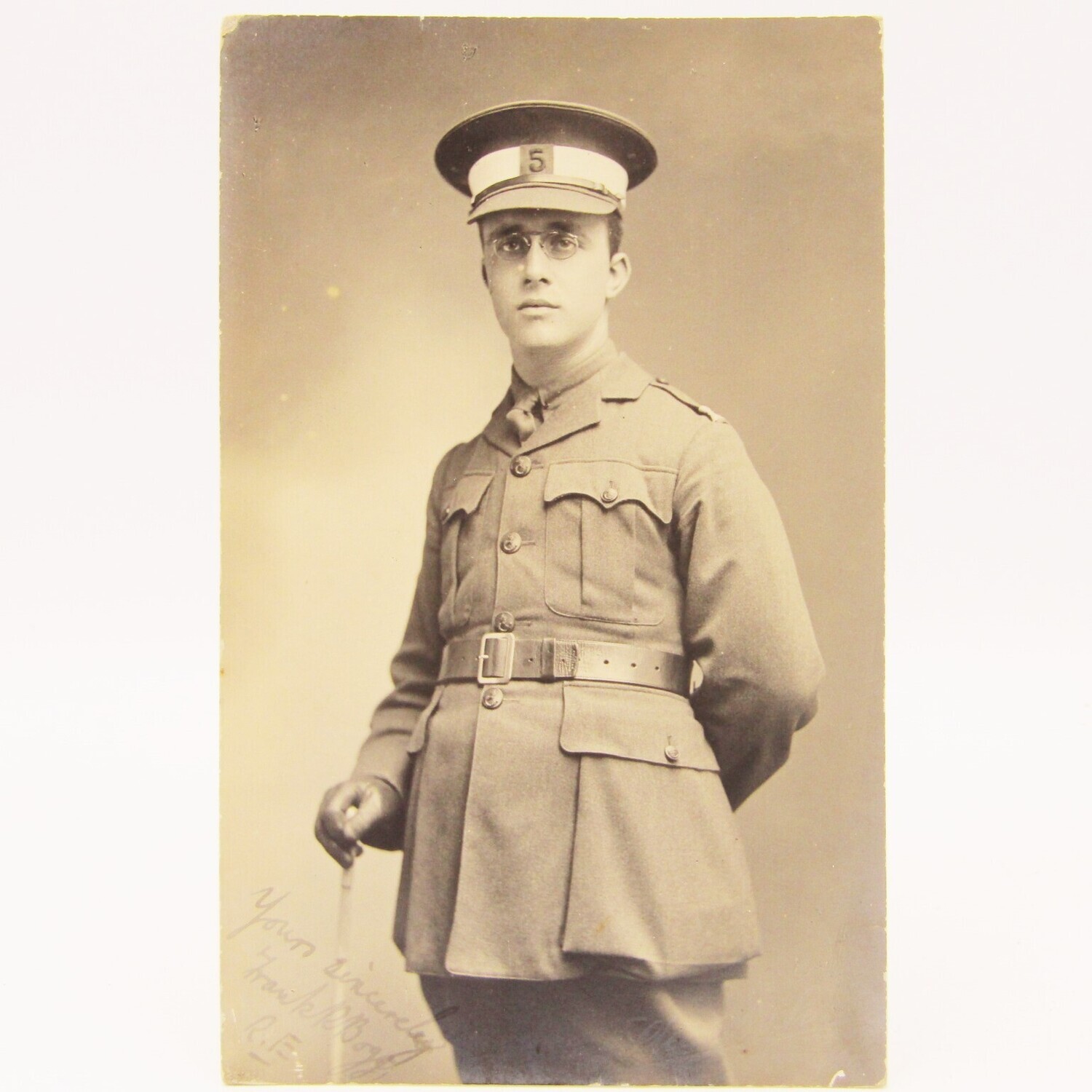 Antique postcard of WW1 soldier