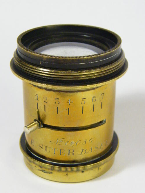 Antique E Suter Basel No. 14086 large format camera lens