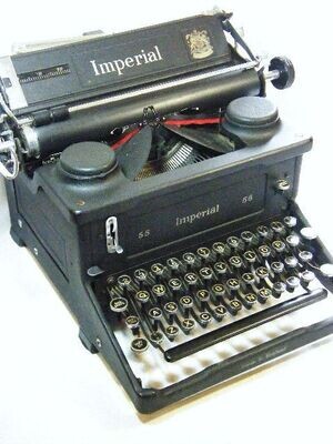 Vintage Imperial model 55 typewriter used by Cape Times - circa 1974