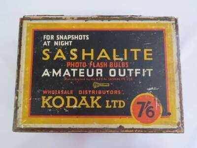Sashalite photo flash bulbs - Amateur outfit - All 4 in original box-Unused, instructions included