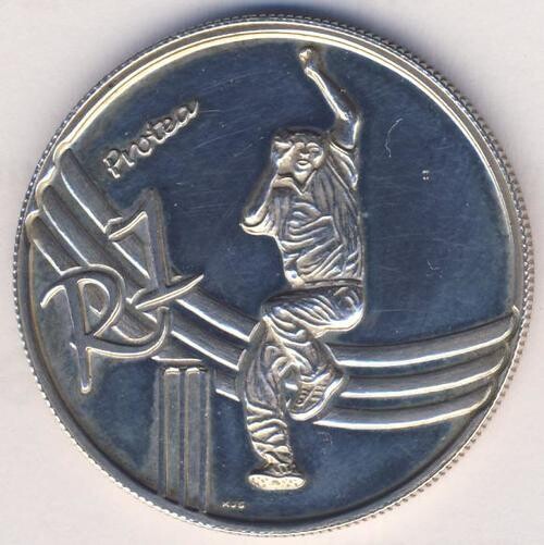 Protea Silver Rand UNC 2003 - Cricket - Only 447 Minted