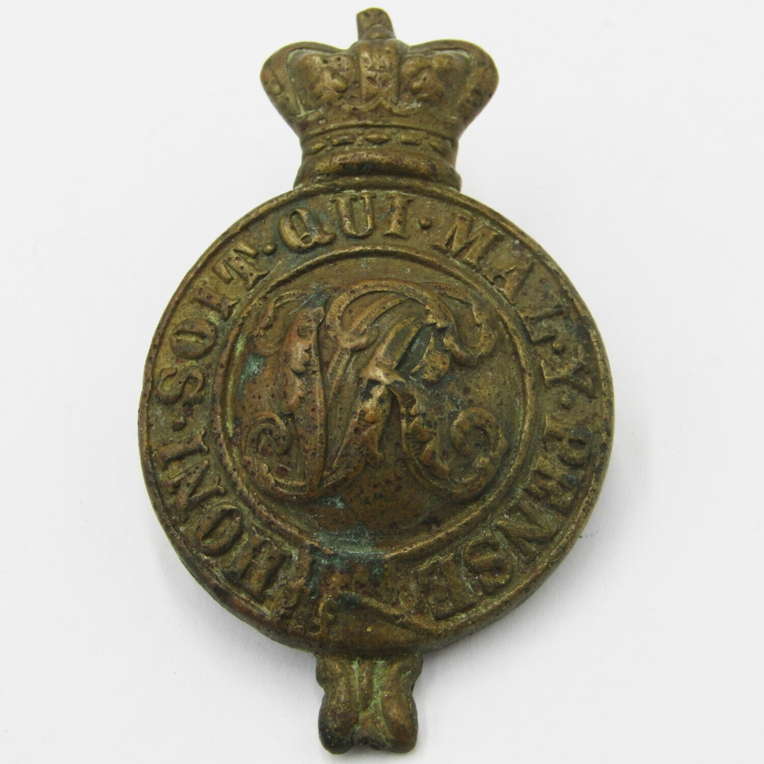 Boer War British Mounted Infantry officer's Horse martingale badge