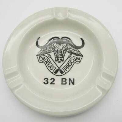 SADF 32 battalion porcelain ashtray