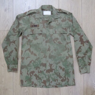 Old koevoet Camo pattern task force, long sleeve shirt with Le Roux name tag - size Large - Full length 82cm, arm length 63cm, chest 57cm