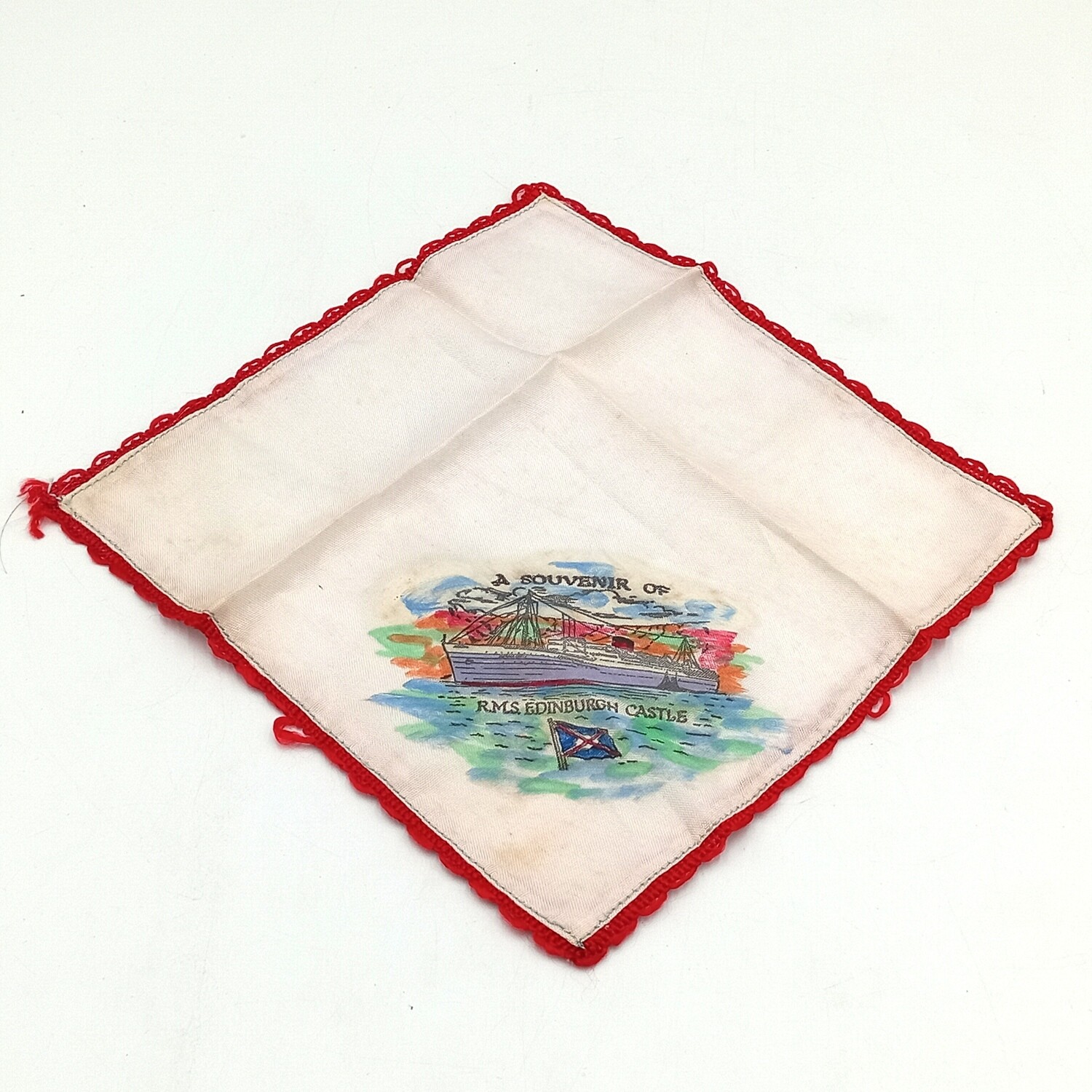 RMS Edinburgh Castle Souvenir handkerchief