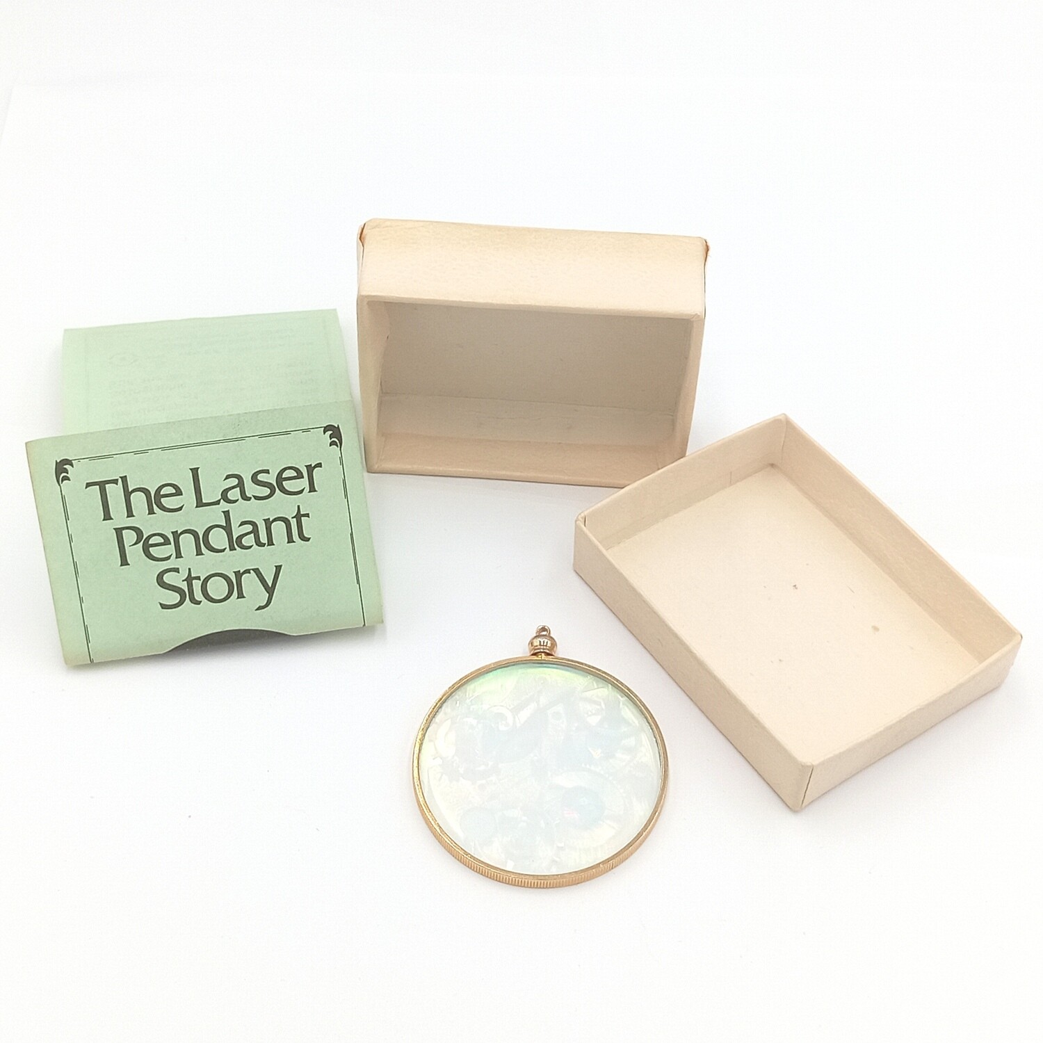 Vintage Hologram pendant with The Lazer pendant story