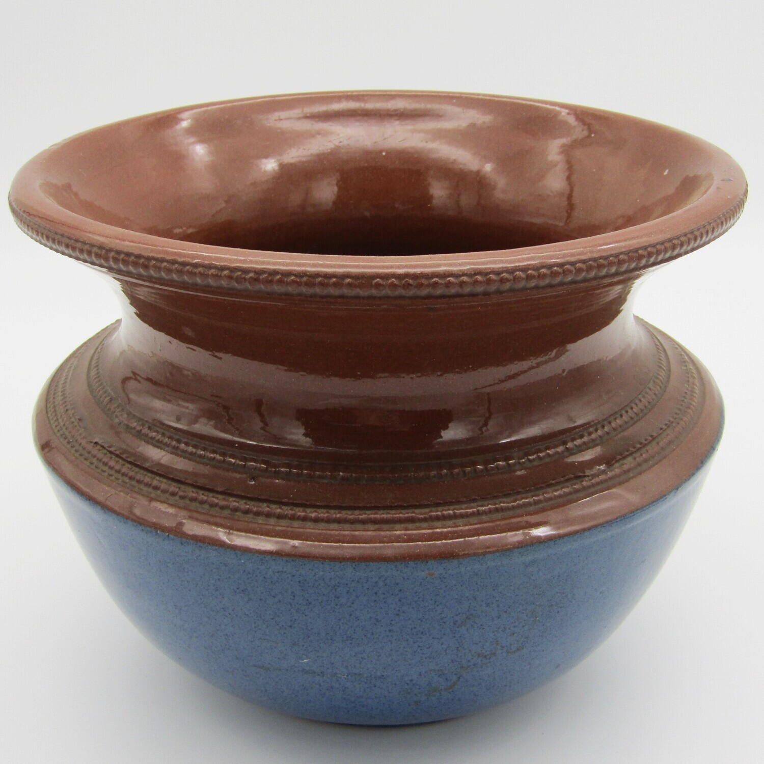Vintage stoneware glazed flower planter
