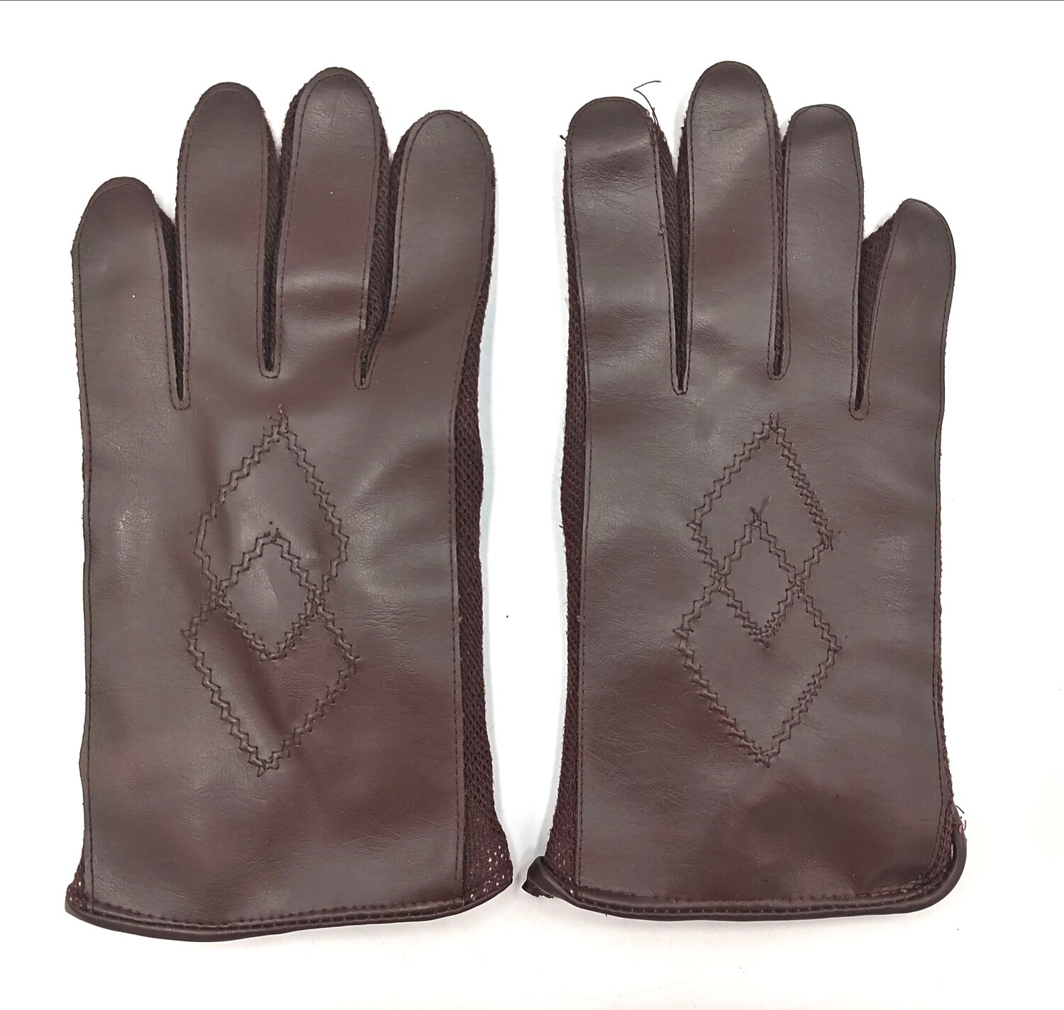 Pair of brown officers gloves