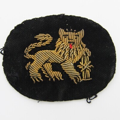 Pair of SA Navy warrant officer bullion wire rank badges
