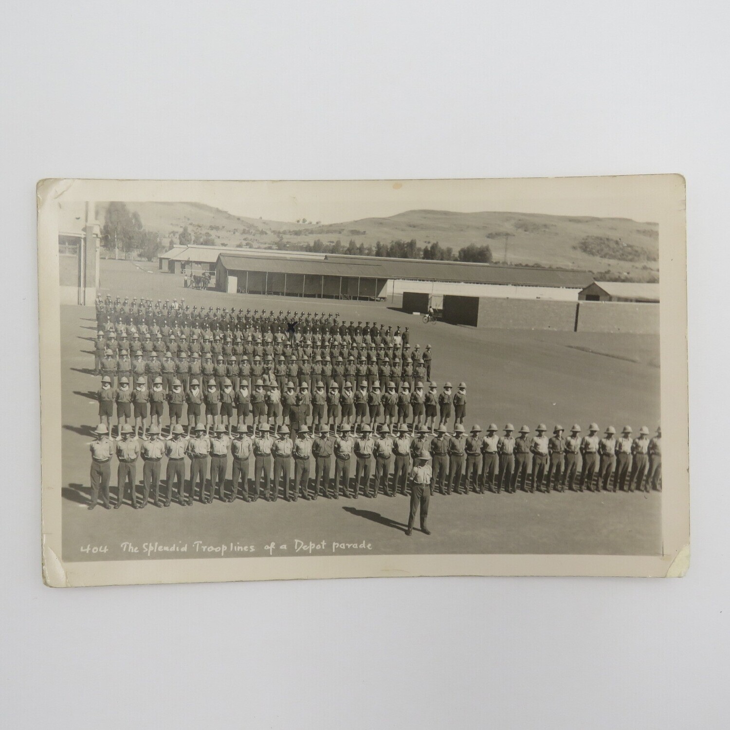 Vintage South African Police Depot parade postcard - unused