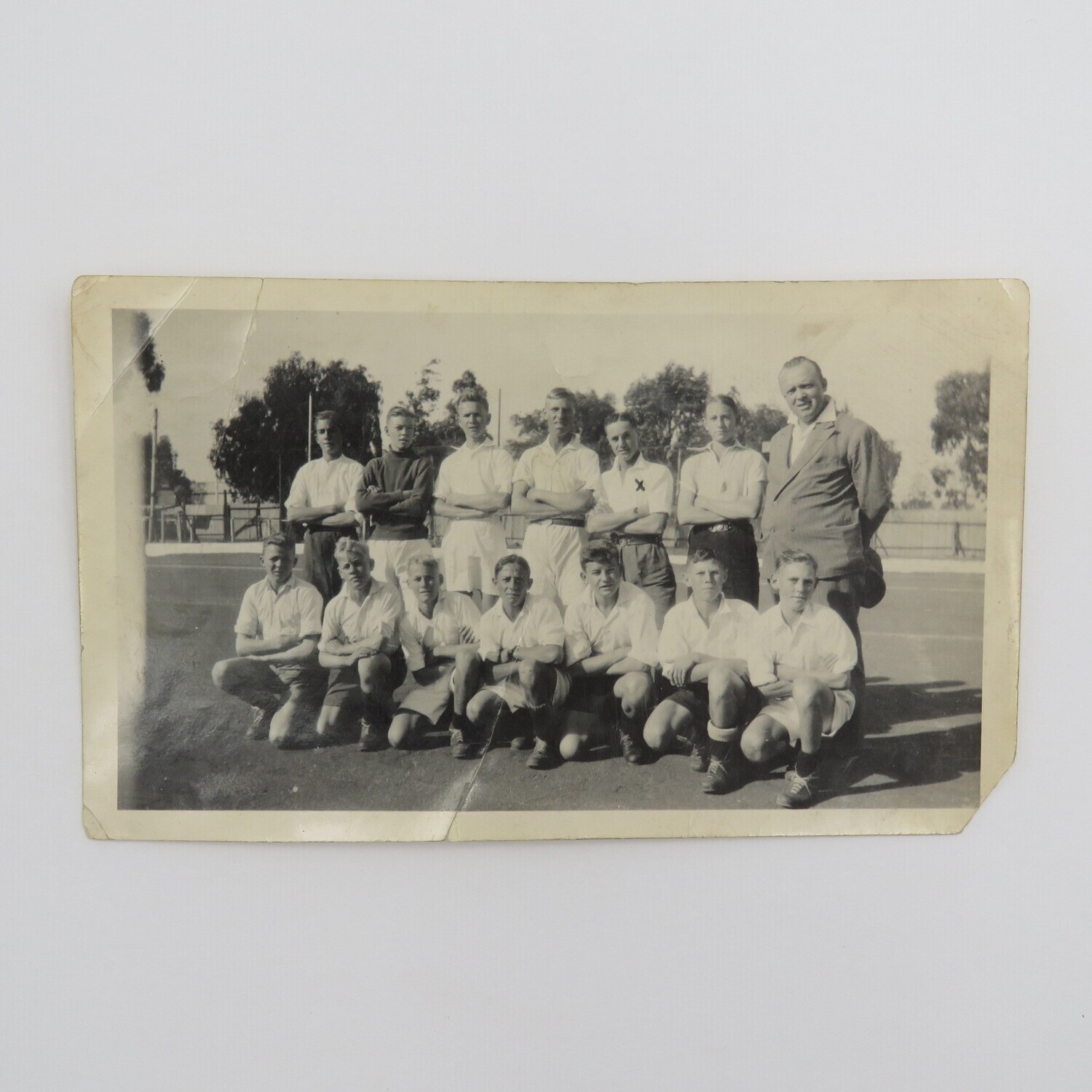 1934 photo of the Orange Free State Soccer team with names on the back