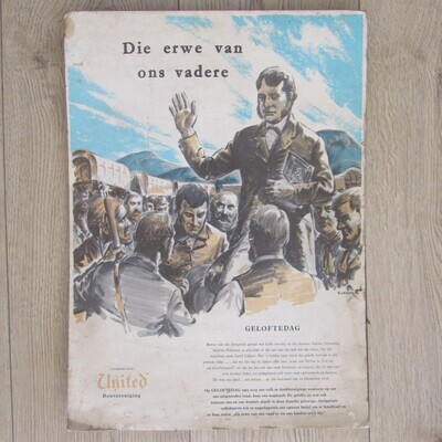 Vintage Geloftedag poster by United Bouvereniging