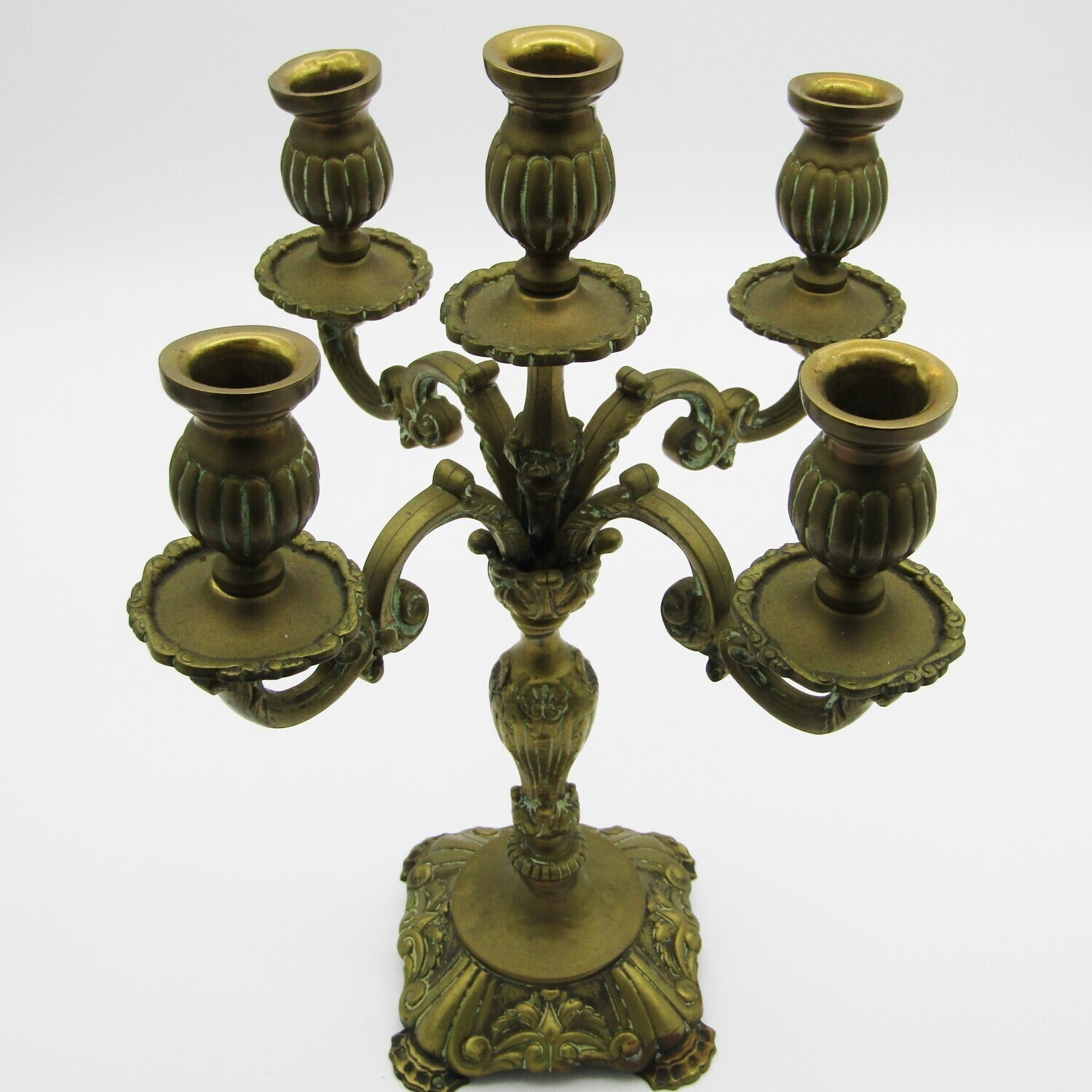 Vintage brass 5 arm candlestick