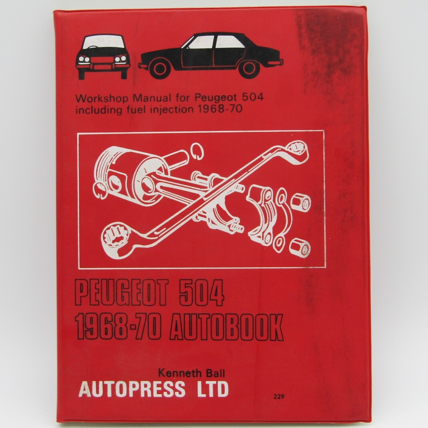Autopress Ltd Peugeot 504 workshop manual for 1968-70 models