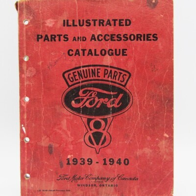 Illustrated Parts and Accessories catalogue for 1939-1940 Ford V8 models - 1940 issue