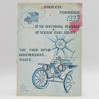 1973 Souvenir Programme for 18th National vintage and Veteran car rally