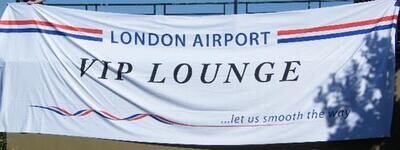 Banner for London Airport VIP Lounge - VERY LARGE - 610 cm x 231 cm
