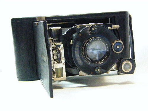 Vintage Kodak 3A Autographic special folding camera with rangefinder - closing latch faulty